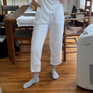 Quince 100% European Linen Pants | White XS